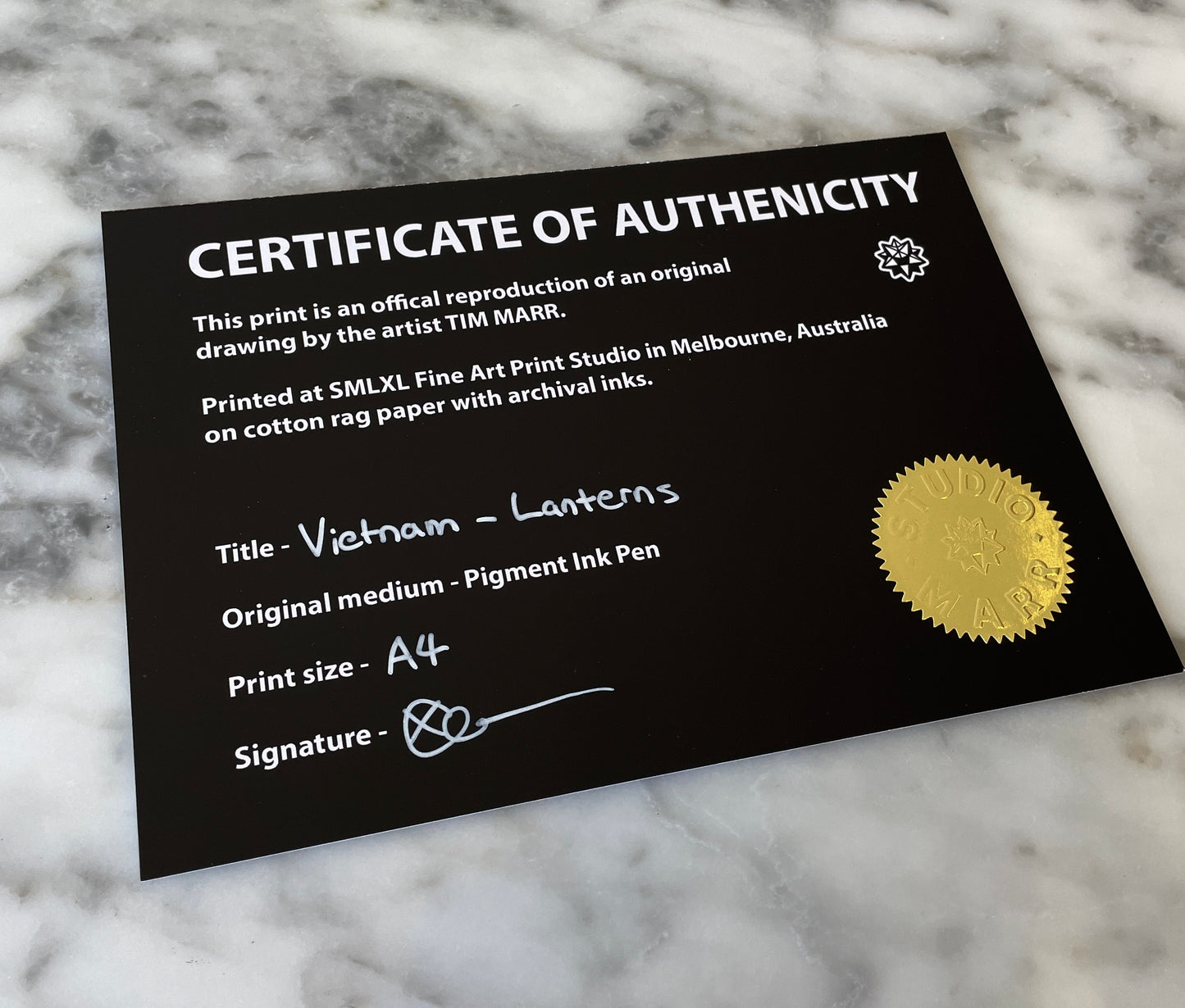 Vietnam - Lanterns - Fine Art Print - A4