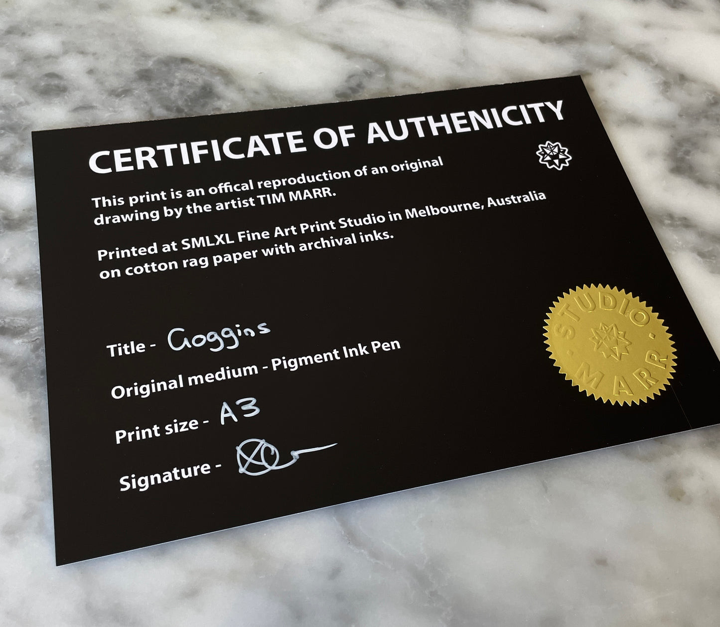 Goggins - Fine Art Print - A3