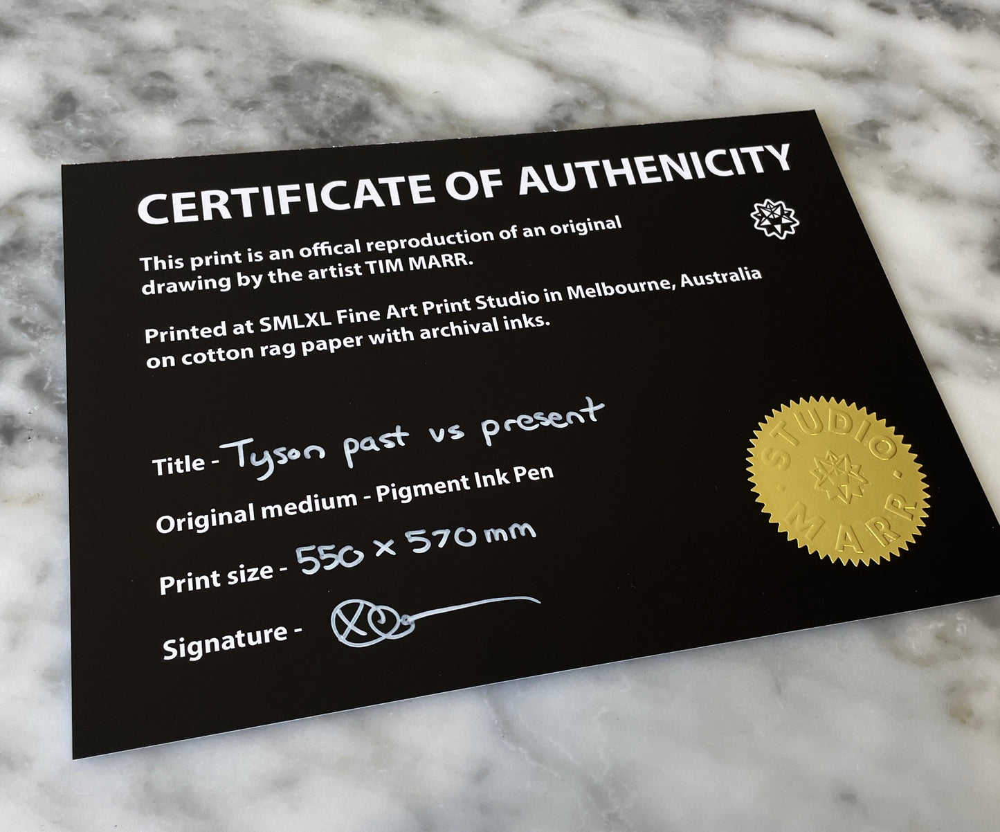 Tyson Past VS Present - Fine Art Print - 21.6 x 22.4 in