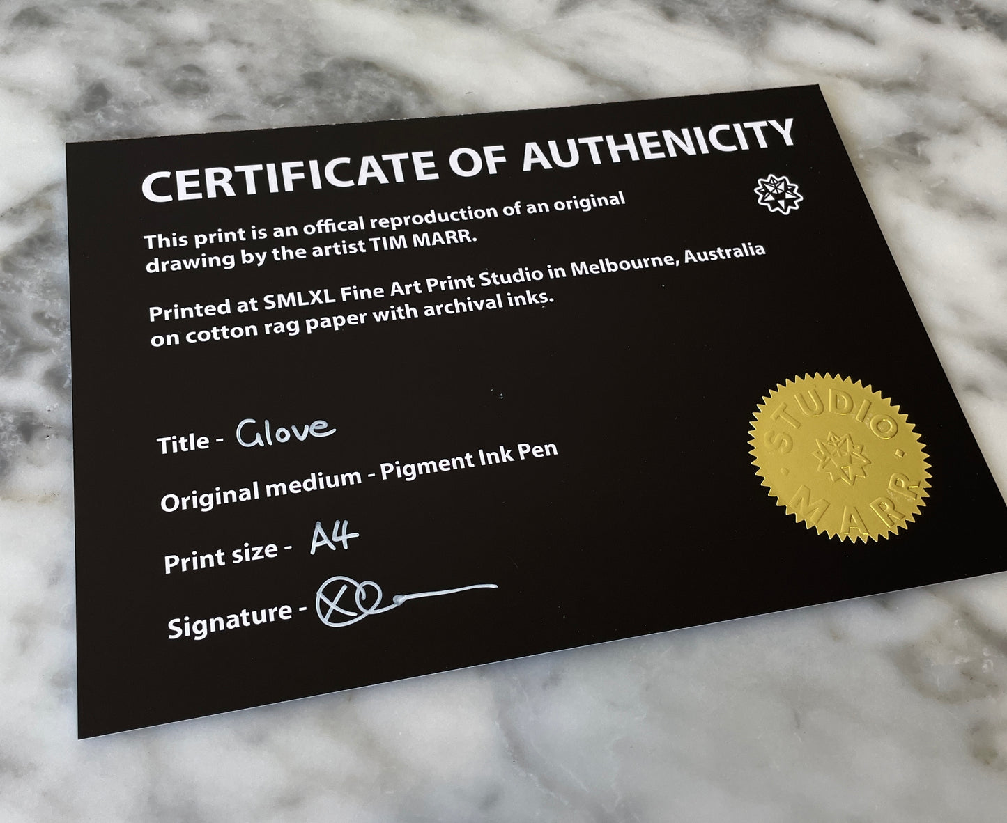 Glove - Fine Art Print - A4