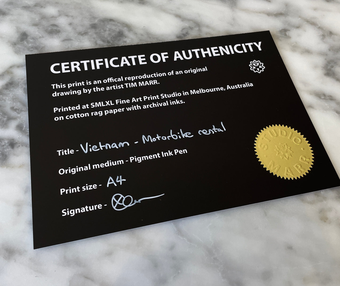 Vietnam - Motobike Rental - Fine Art Print - A4