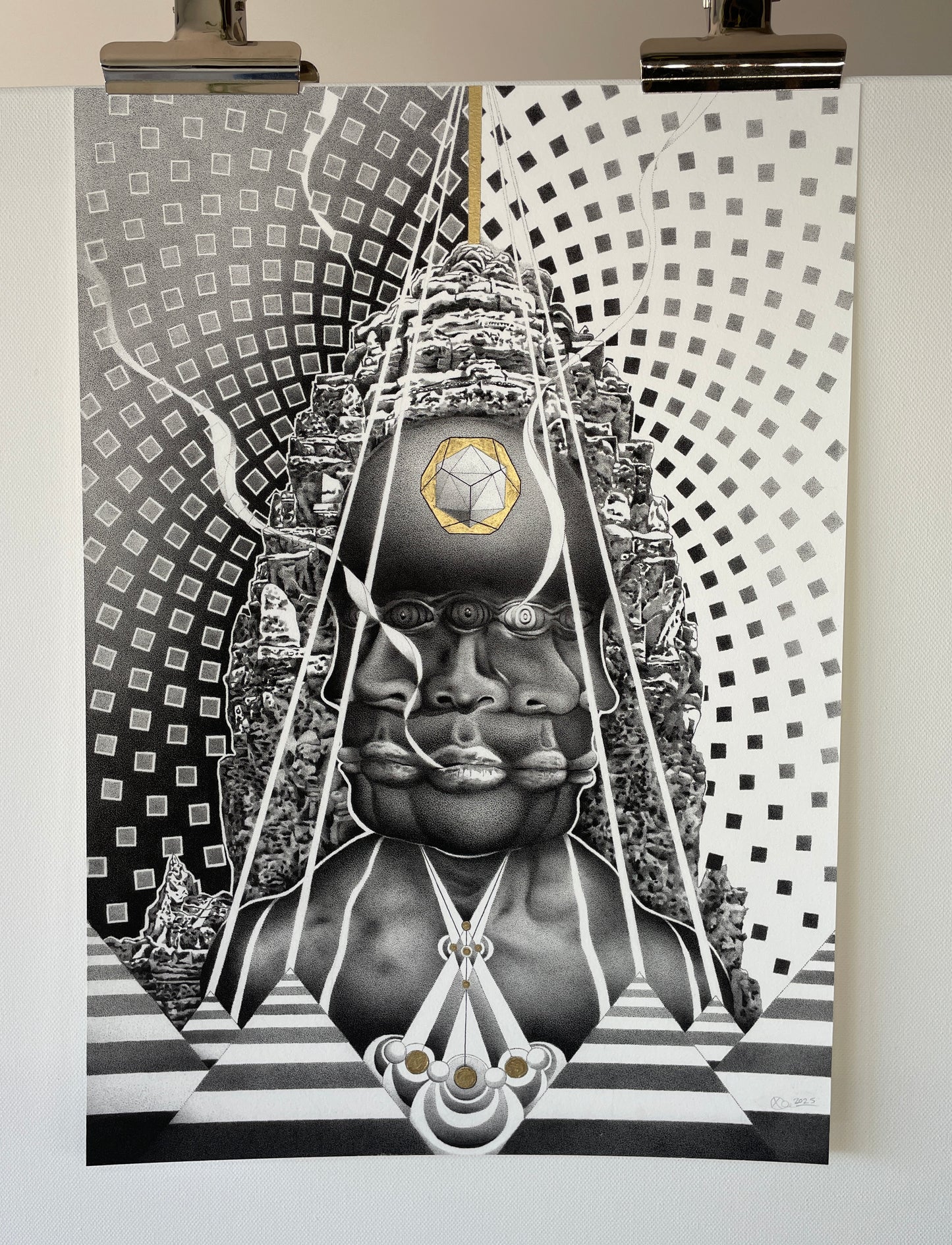 Solar Shaman gold edition 1/1 - Fine Art Print - A3