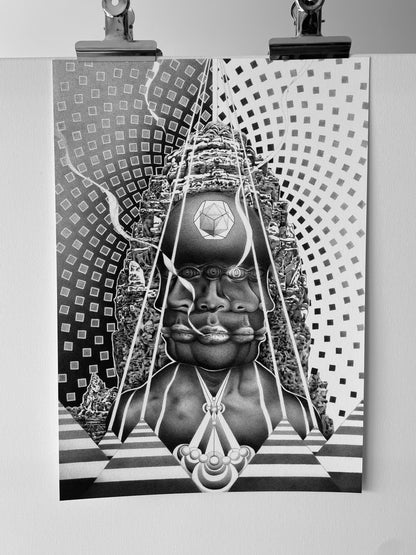 Solar Shaman - Fine Art Print - A3