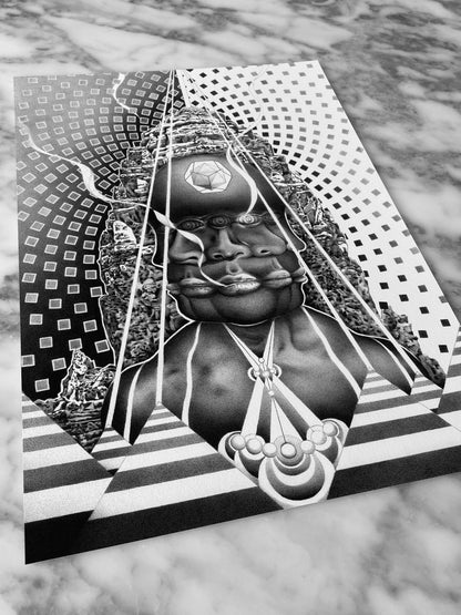 Solar Shaman - Fine Art Print - A3
