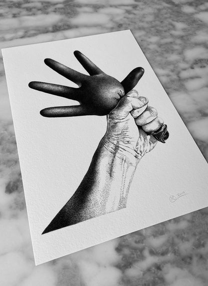 Glove - Fine Art Print - A4