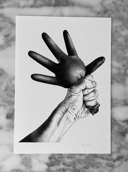 Glove - Fine Art Print - A4