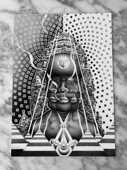 Solar Shaman - Fine Art Print - A3