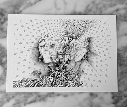 Kundalini Explosion - Fine Art Print - A4