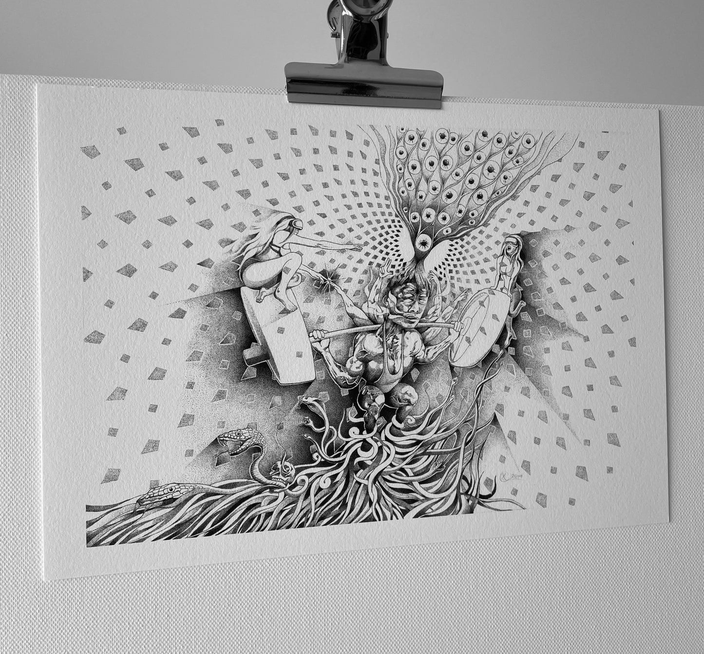Kundalini Explosion - Fine Art Print - A4