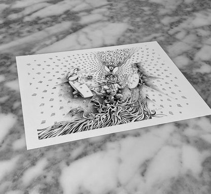 Kundalini Explosion - Fine Art Print - A4