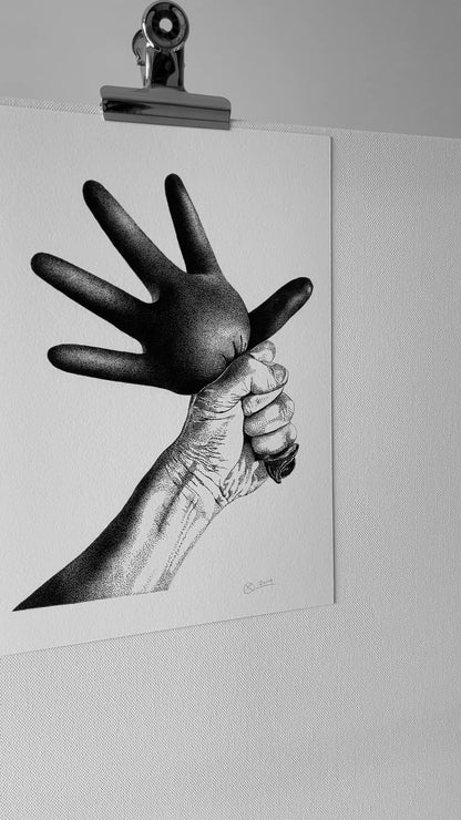 Glove - Fine Art Print - A4